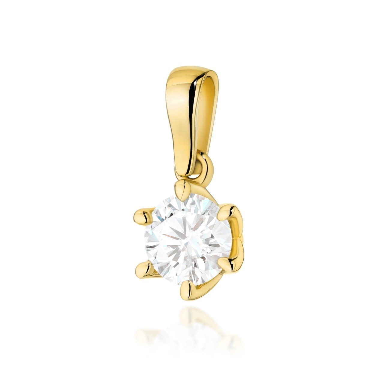 Pandantiv Aur 14K cu Diamant Natural 1.00 ct
