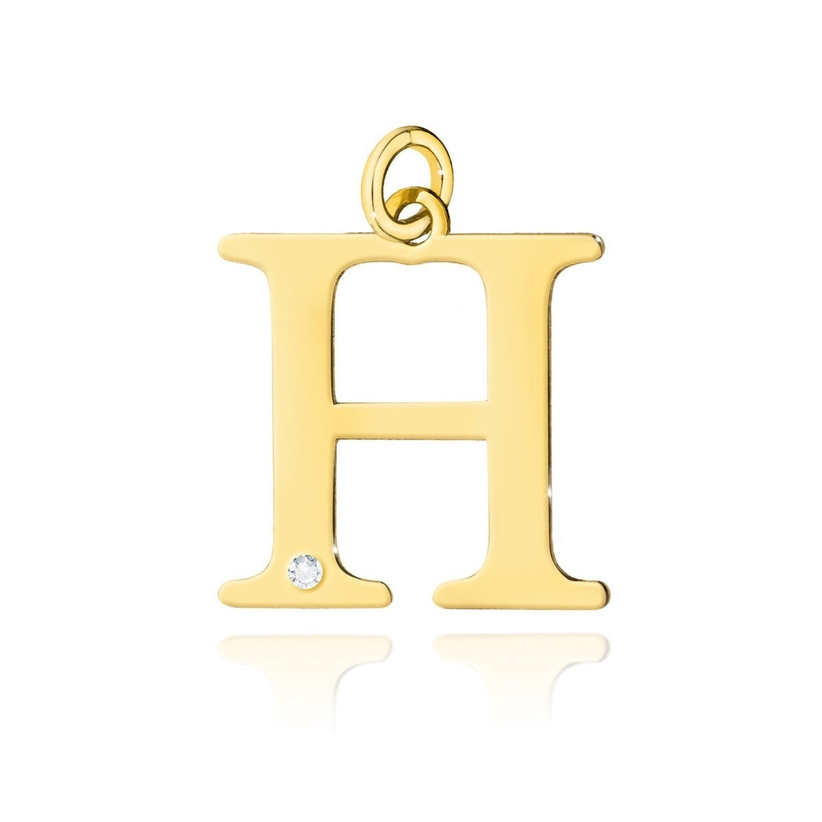 Pandantiv Aur 14K cu Diamante Naturale 0.01 ct