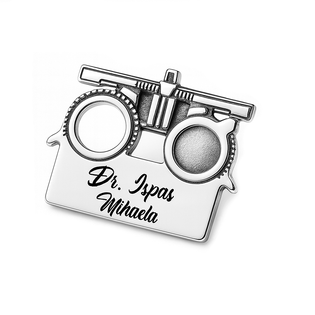 Pin Medic Oftalmolog din Argint 925