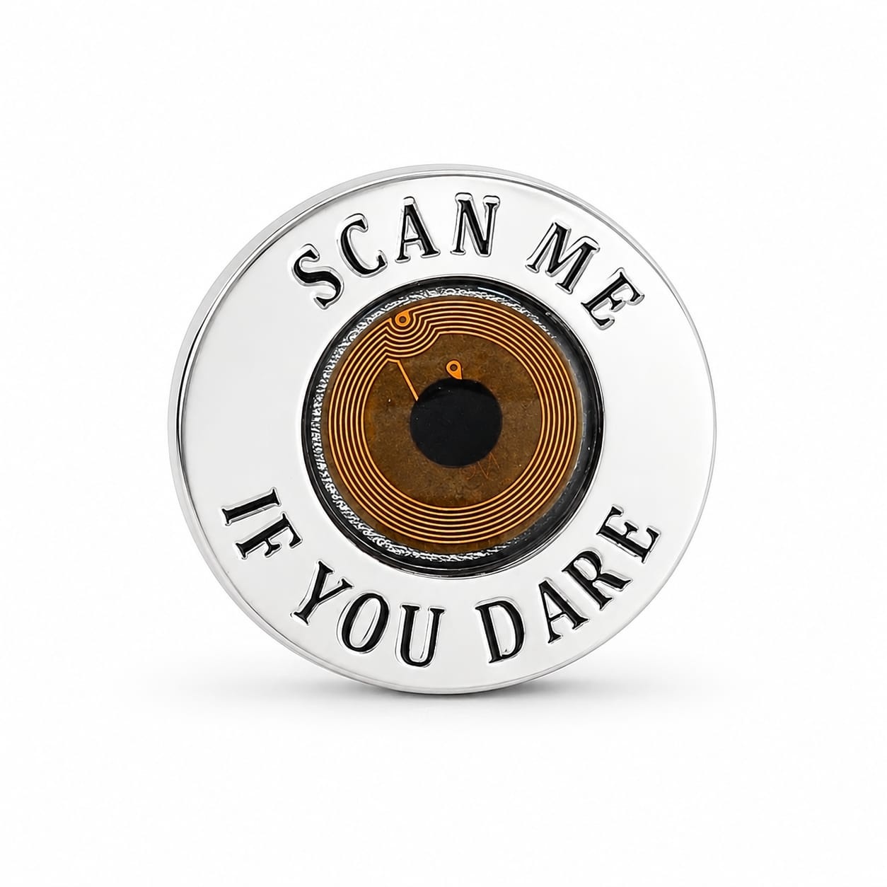 Pin NFC personalizat din Argint 925 - Scan me