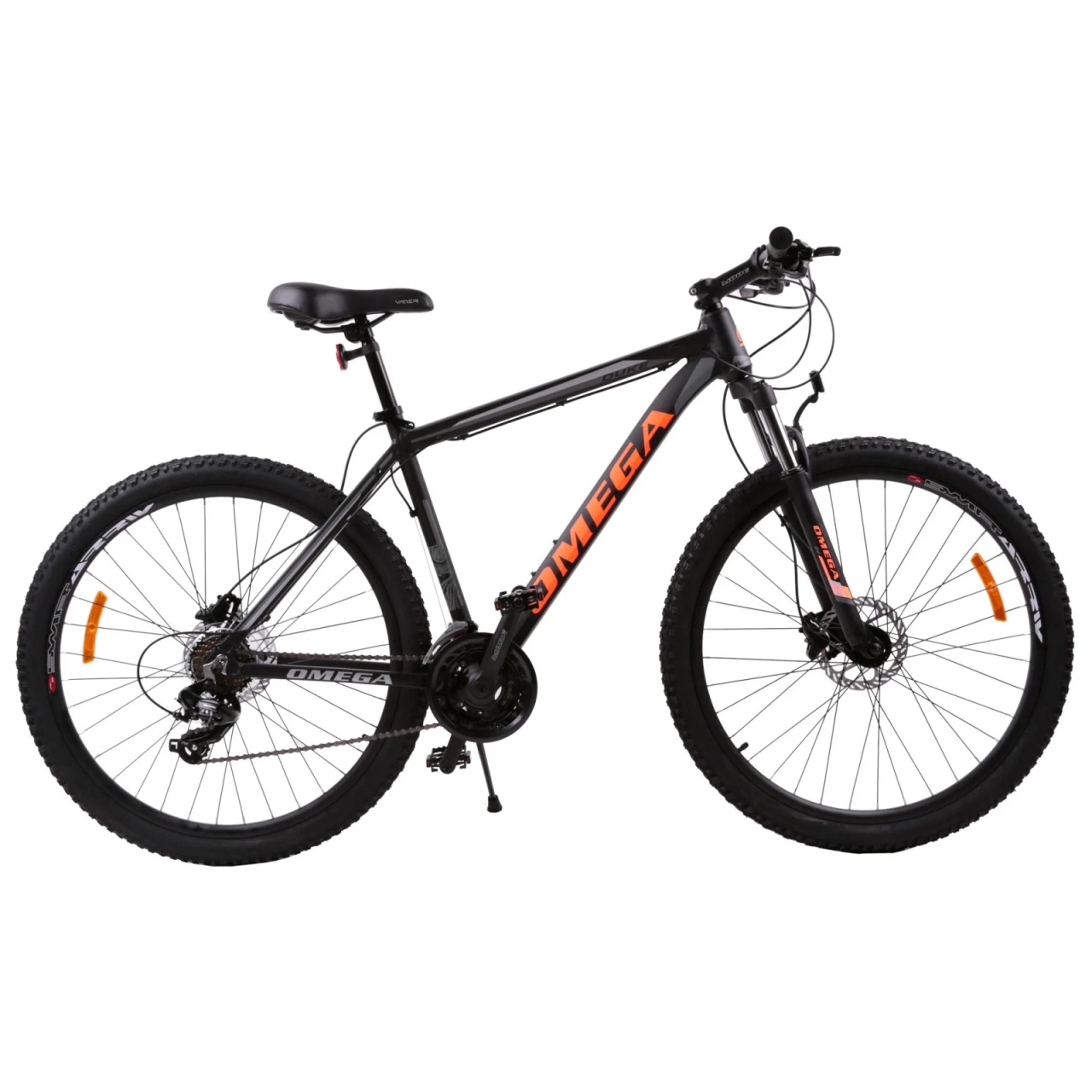 Bicicletta mountain bike Omega Duke 29", telaio 49 cm, nero/arancione