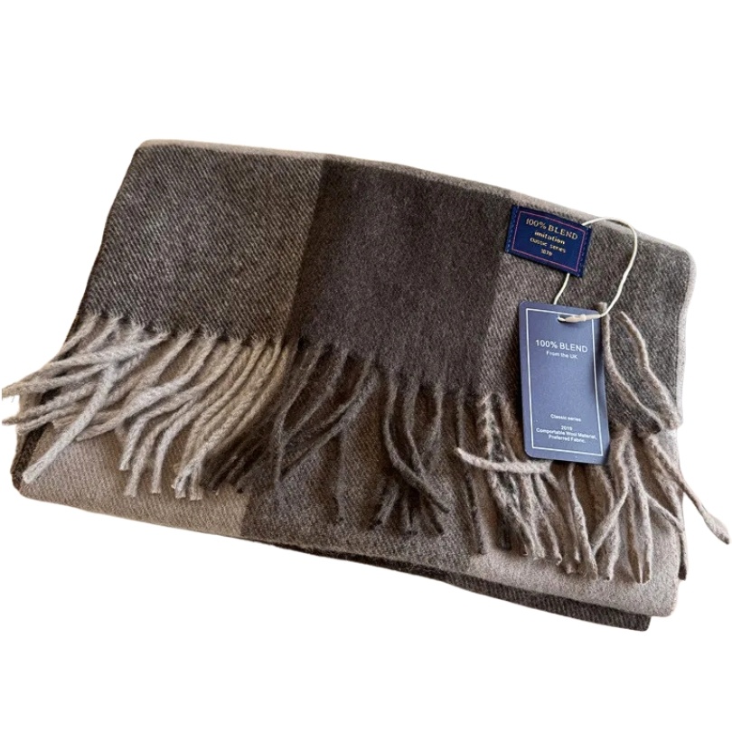 Fular unisex cu ciucuri