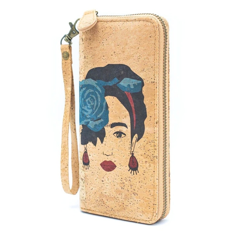 Portofel din pluta Frida Blue