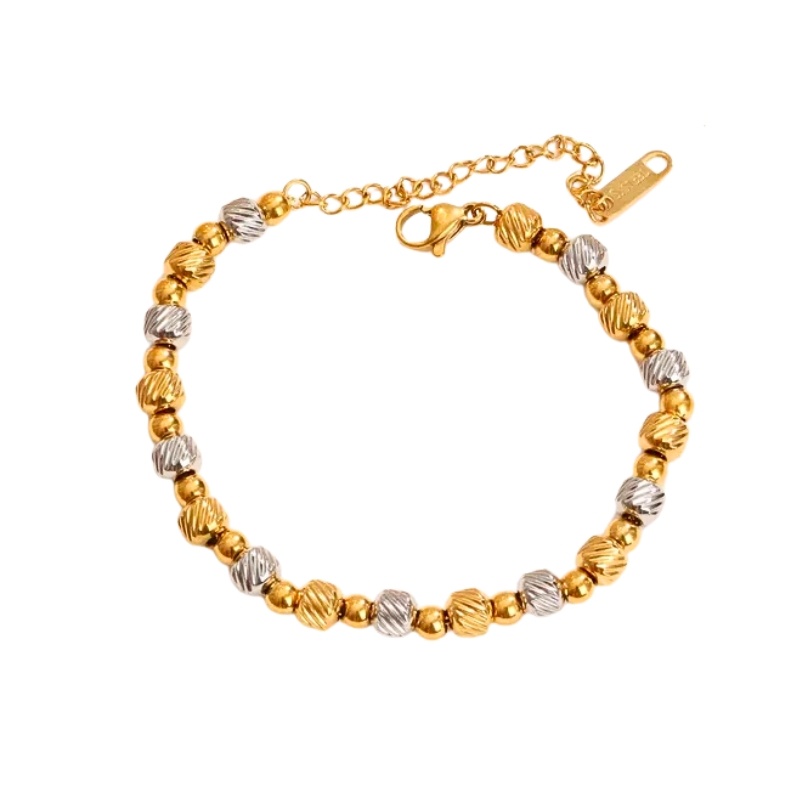 Bratara reglabila placata cu aur Silver and Gold