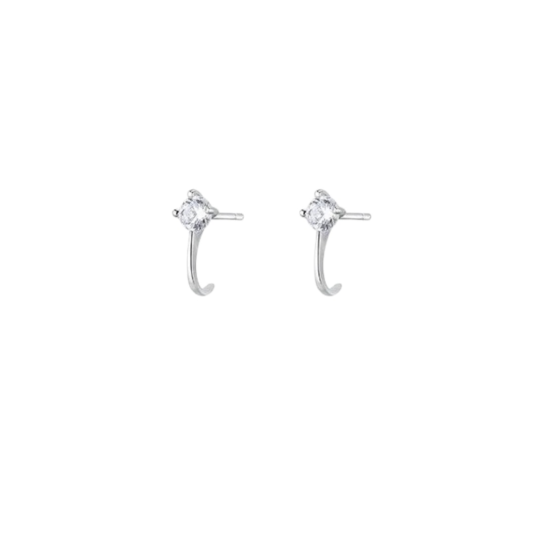 Cercei din argint Silver Sparkle