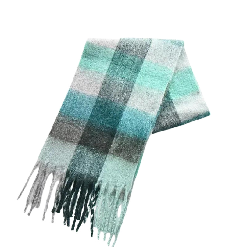 Fular ecosez Cashmere verde