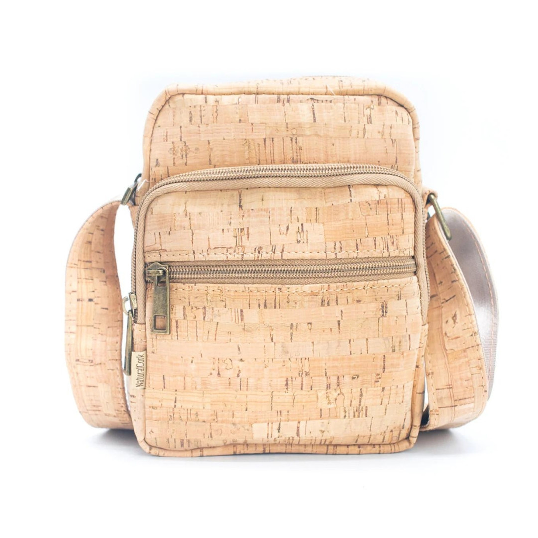 Geanta crossbody barbateasca din pluta