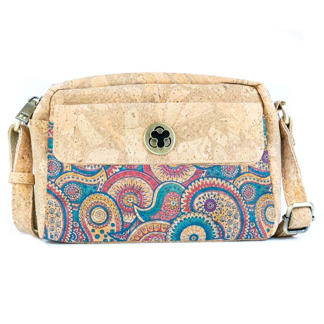 Geanta dama din pluta Mandala crossbody