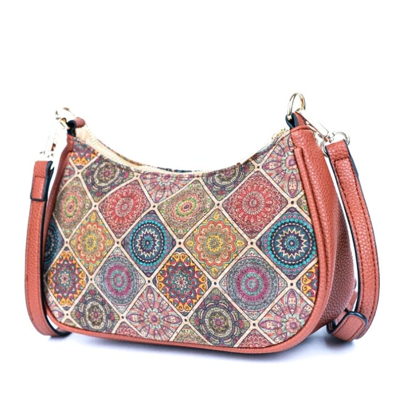 Gentuta crossbody din pluta Colors Romb