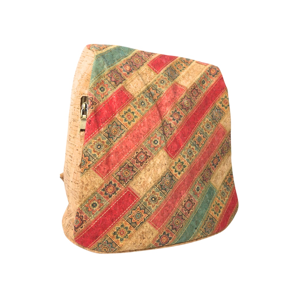 Rucsac dama din pluta cu fermoar pe spate