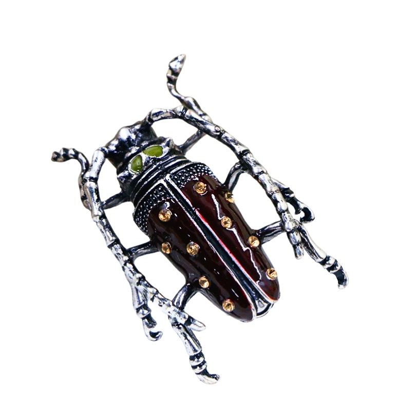 Brosa Insecta maro cu email