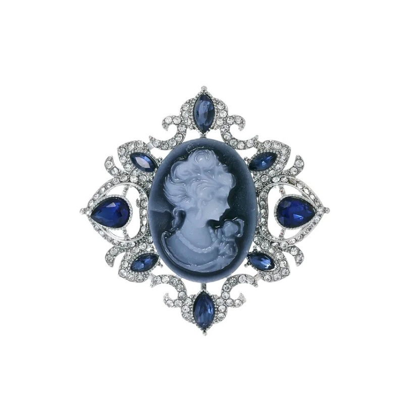 Brosa Retro Portrait Blue