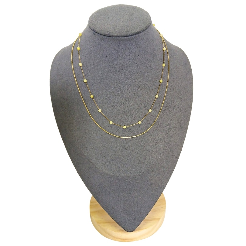 Colier placat cu aur - Yellow