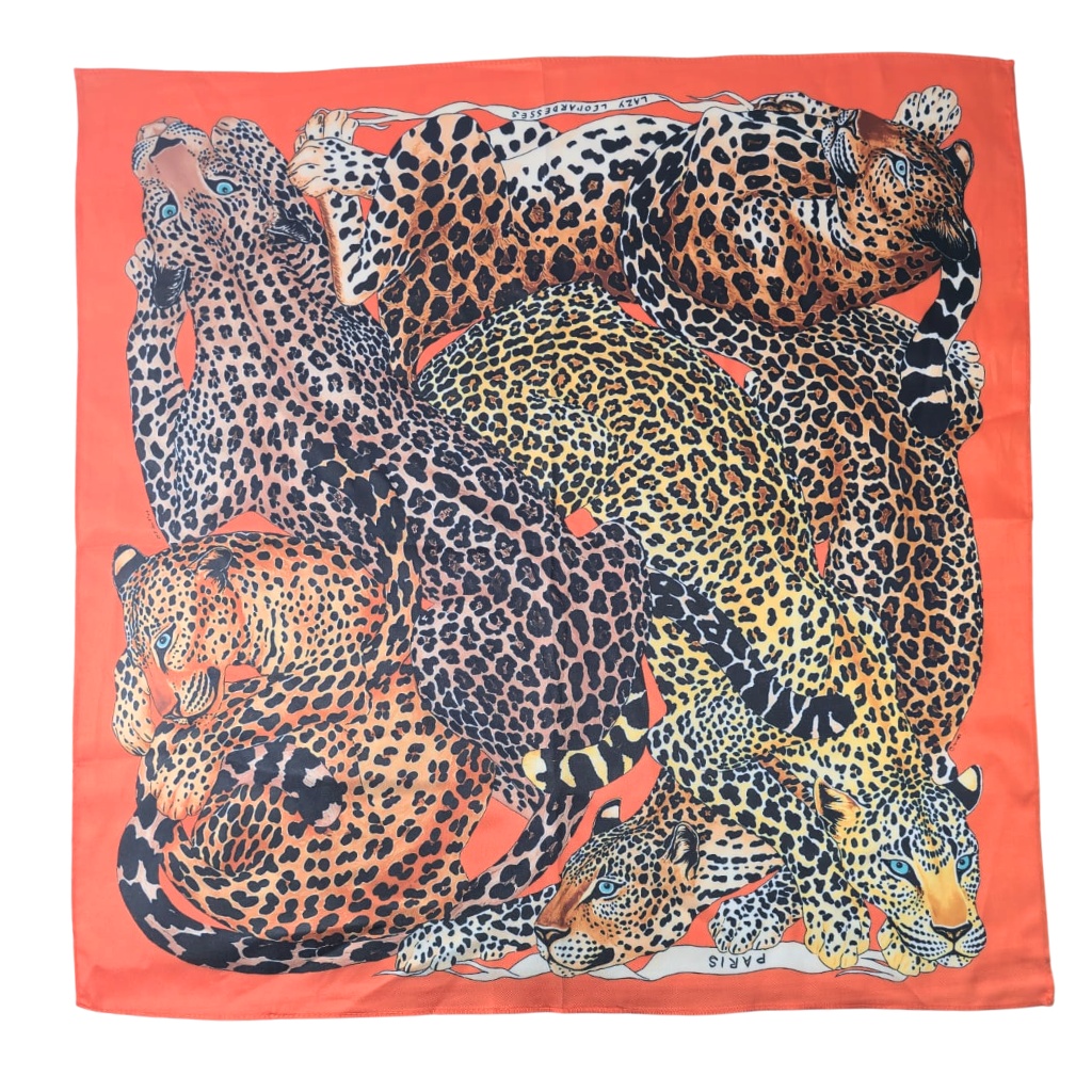 Esarfa dama Leopard Fierce twill