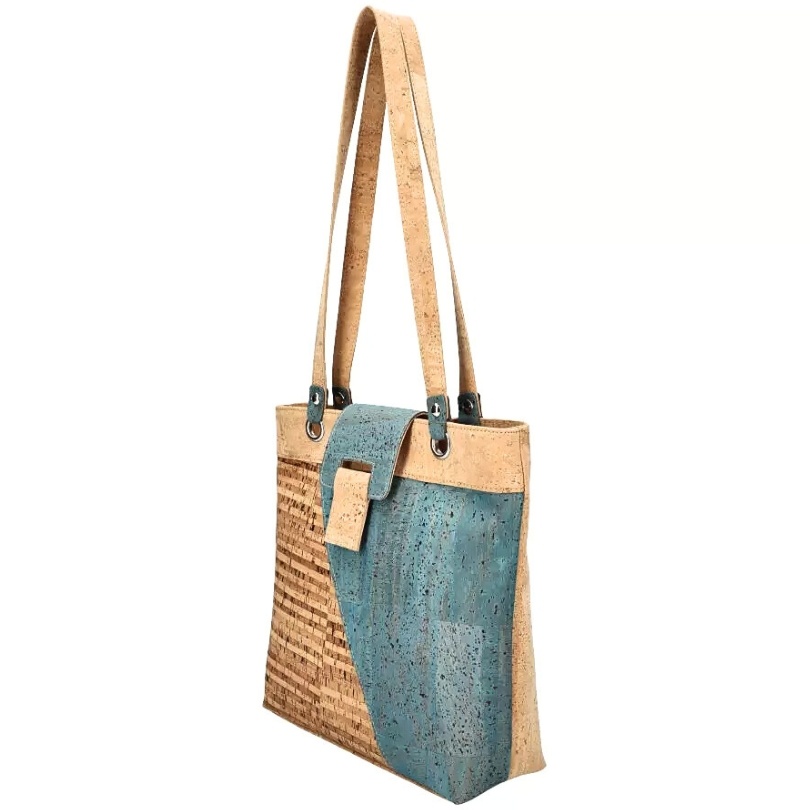 Geanta de umar din pluta Natural Blue