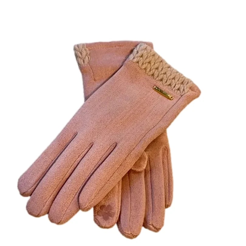 Manusi elegante Flower - roz