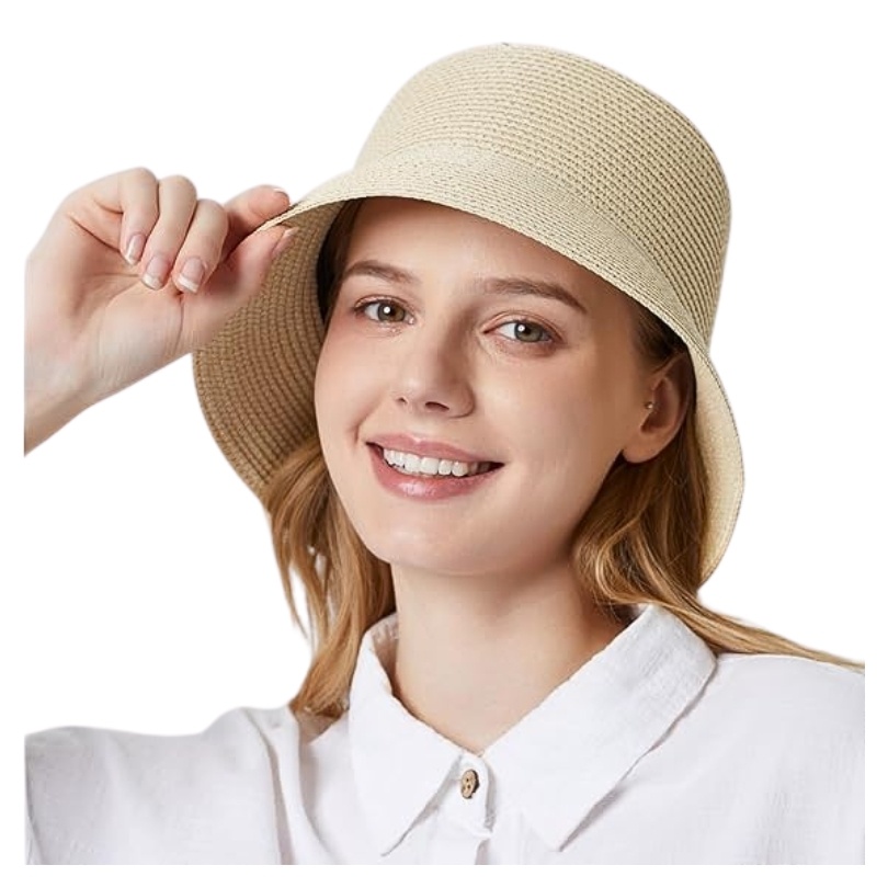 Palarie din rafie Bucket