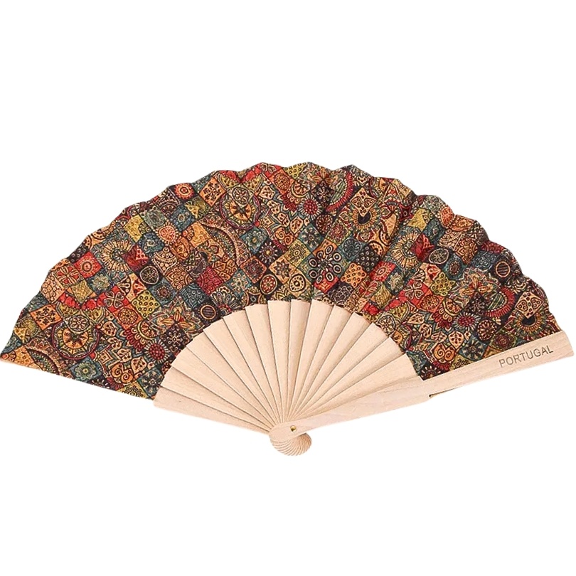 Evantai din pluta multicolor Romb