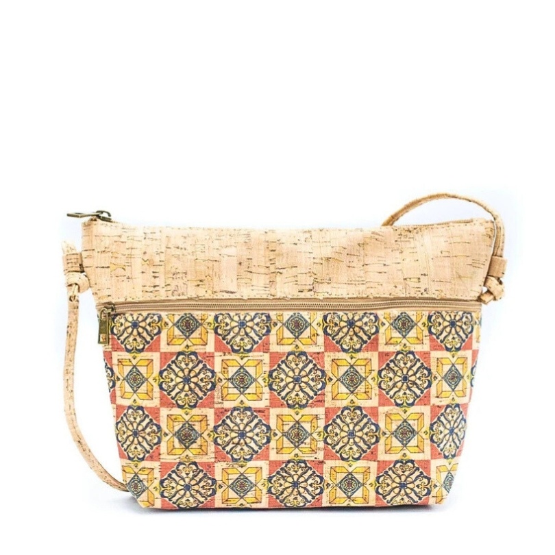 Gentuta crossbody din pluta Squares