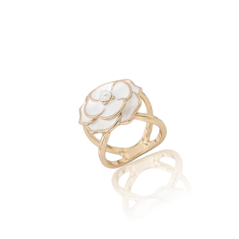 Inel pentru esarfa Rose White