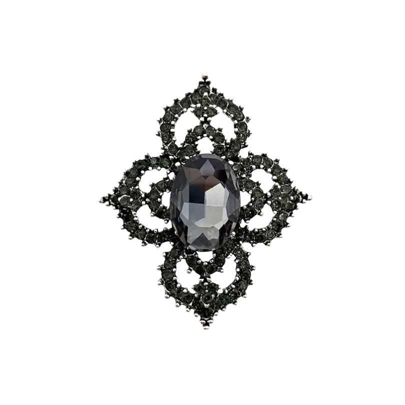 Brosa Black Flower