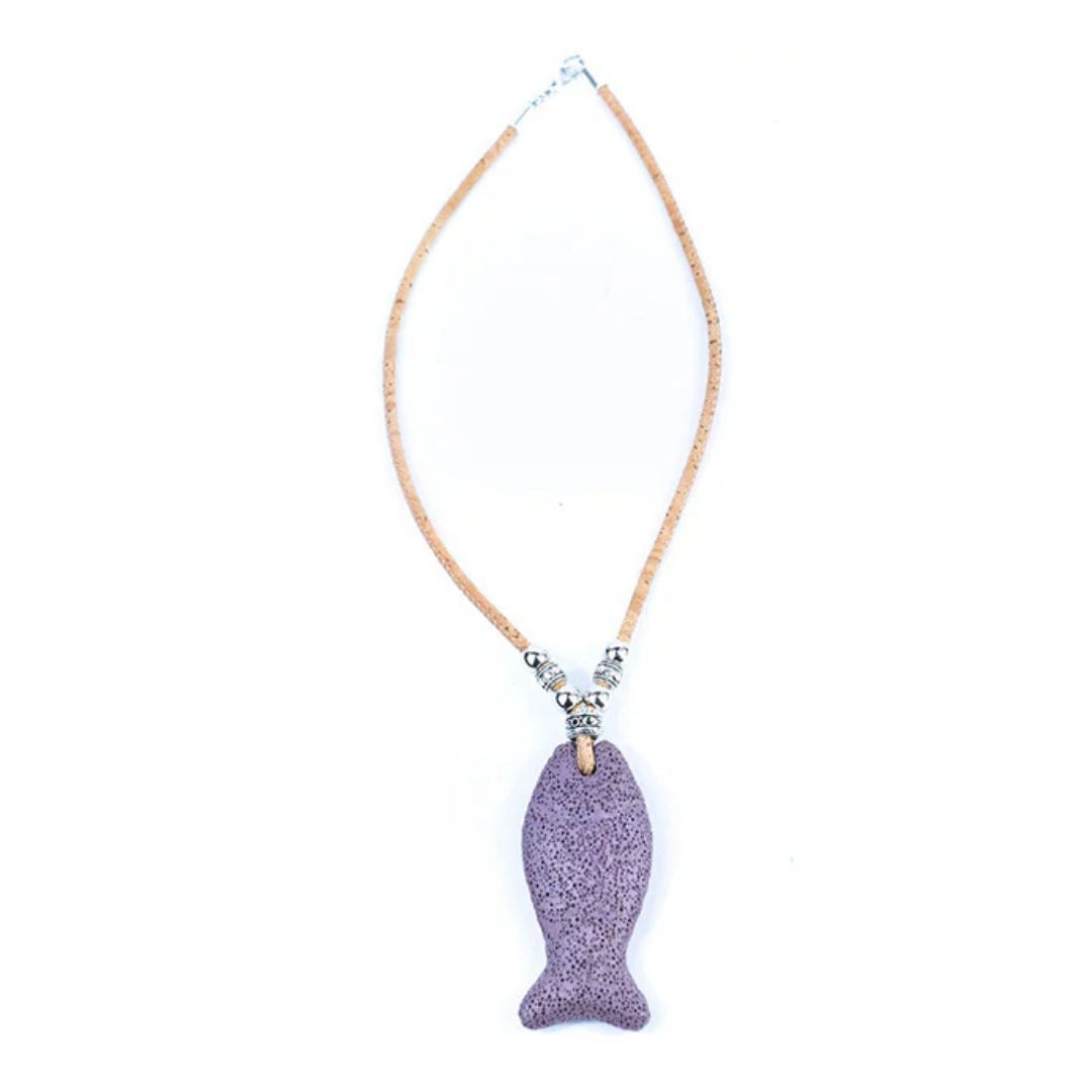 Colier din pluta Pestisor violet