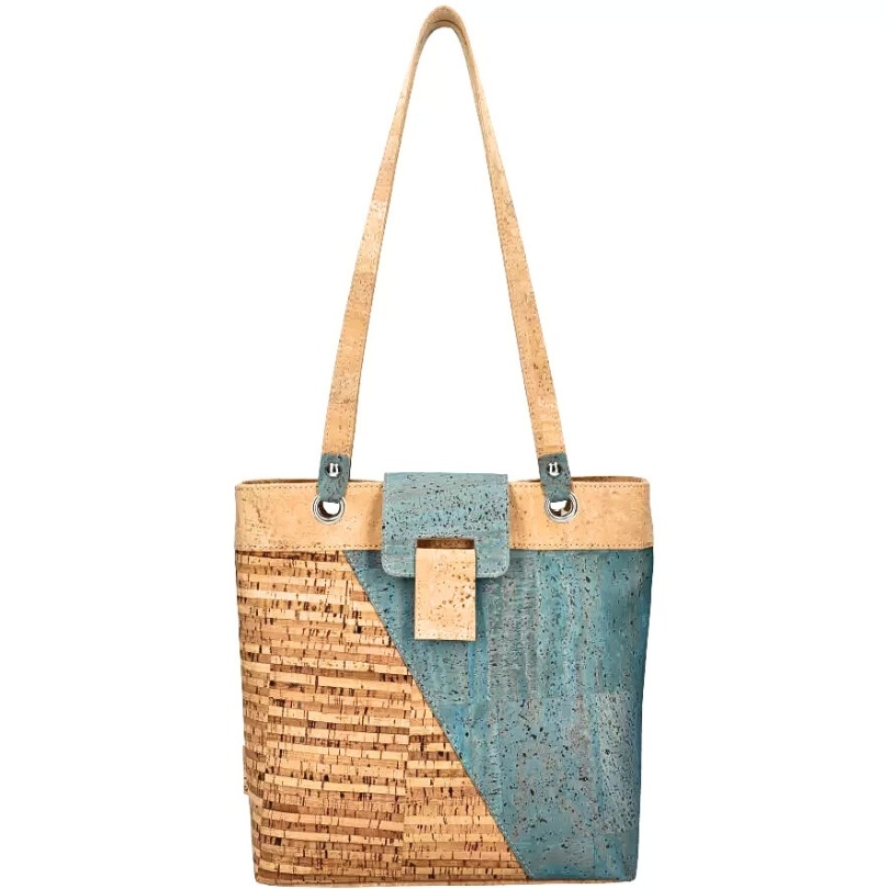 Geanta de umar din pluta Natural Blue