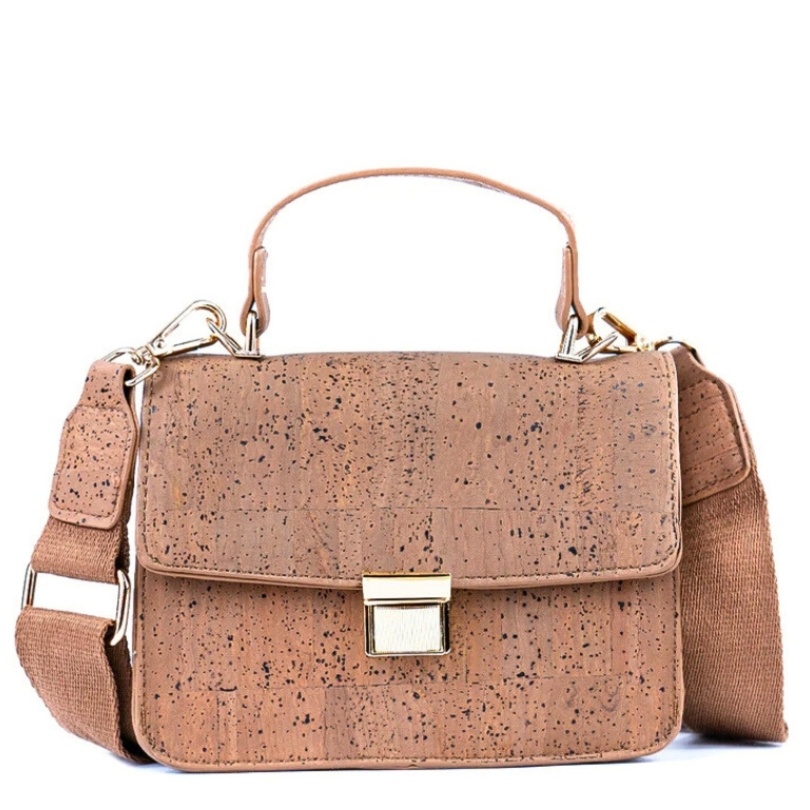 Gentuta crossbody din pluta maro