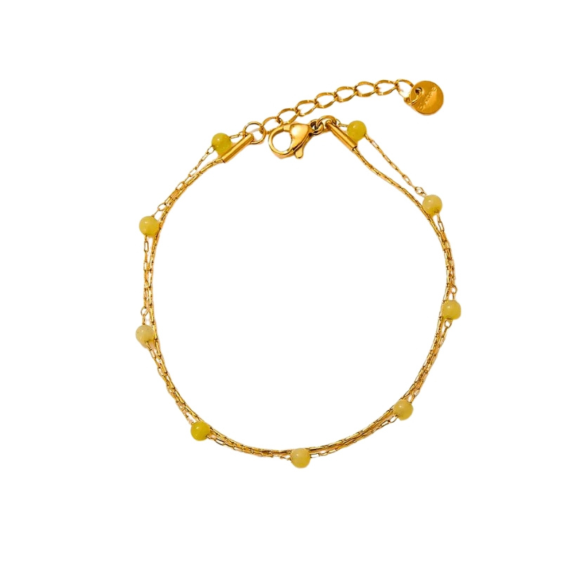 Bratara de glezna placata cu aur Yellow