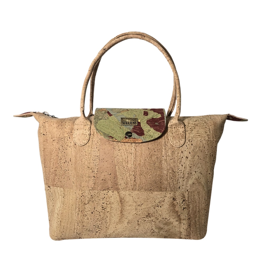 Geanta dama din pluta Natural Leaf pliabila