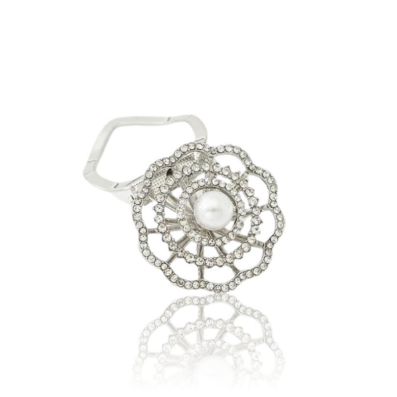 Inel pentru esarfa stil brosa Floare