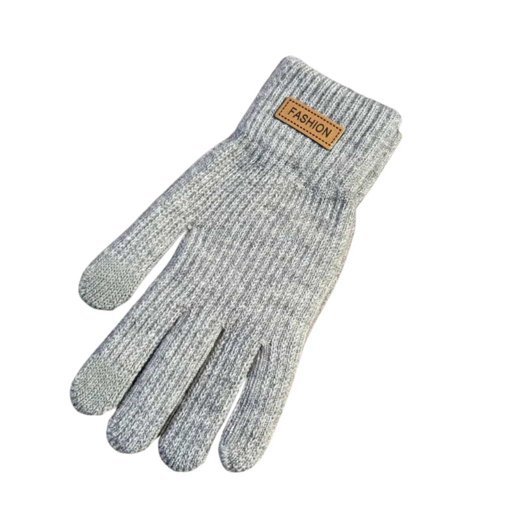 Manusi tricotate gri