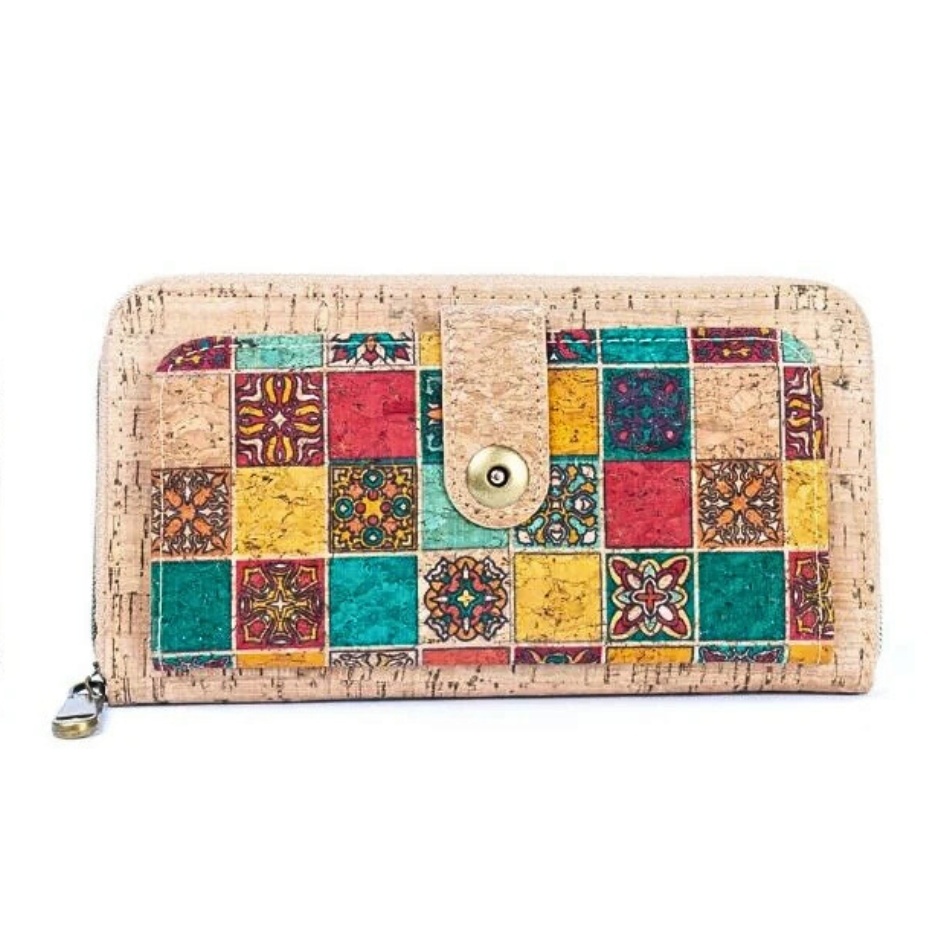 Portofel dama din pluta Cluch - Squares