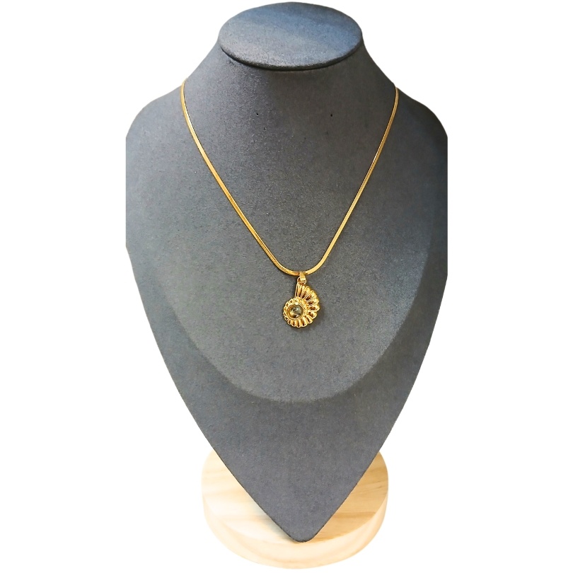 Colier placat cu aur Snail