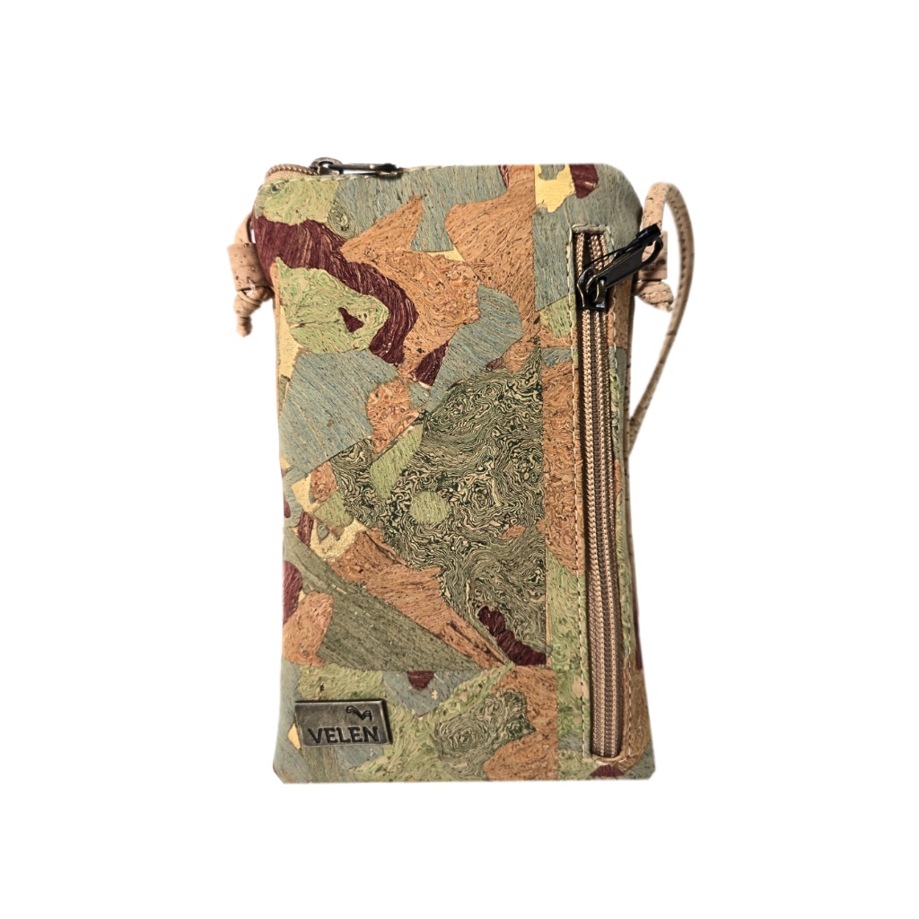 Gentuta telefon din pluta Textures Green