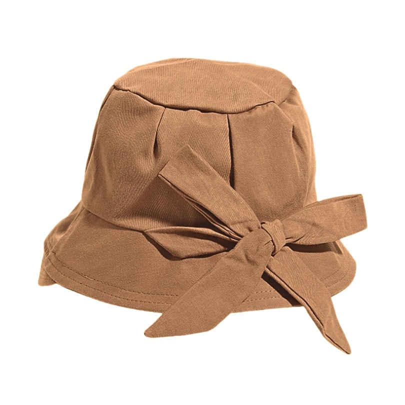 Palarie Retro Bucket din bumbac maro