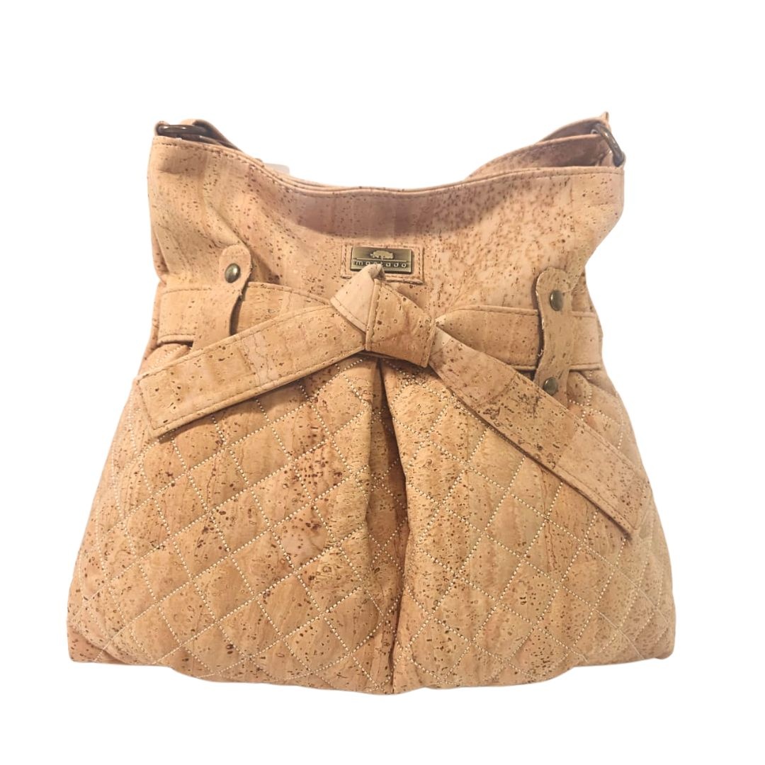 Geanta din pluta crossbody Bow