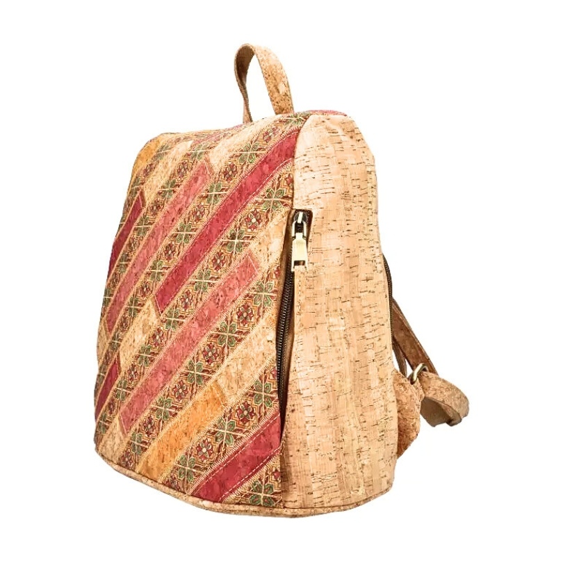 Rucsac din pluta Red Geometry