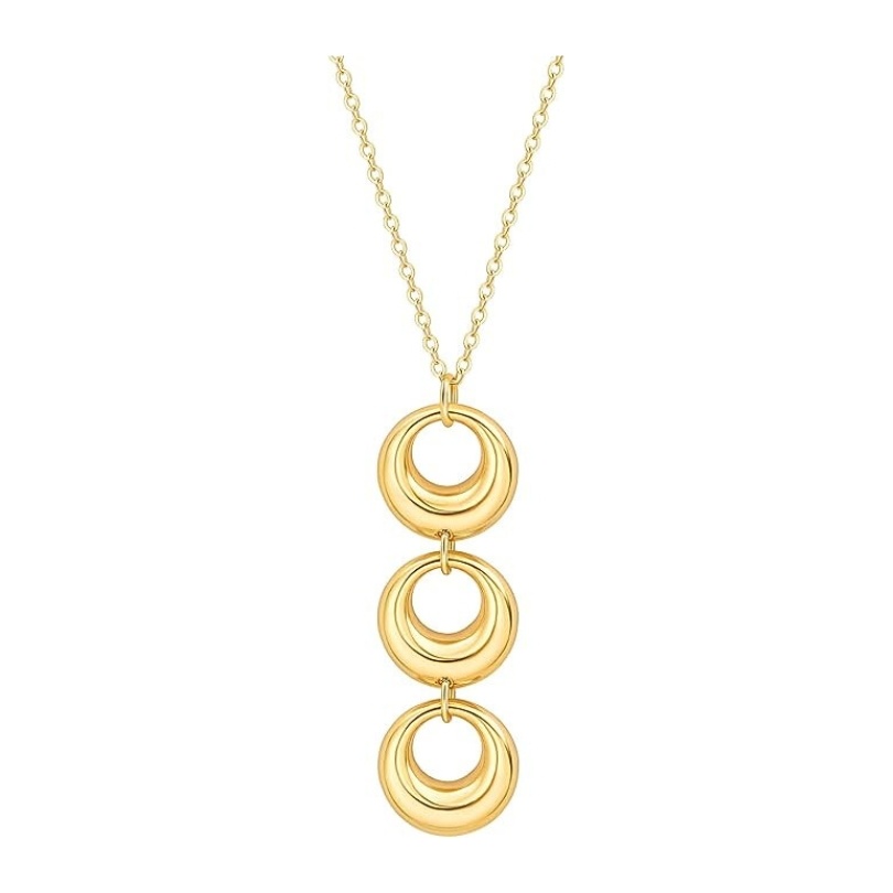 Colier placat cu aur Circles