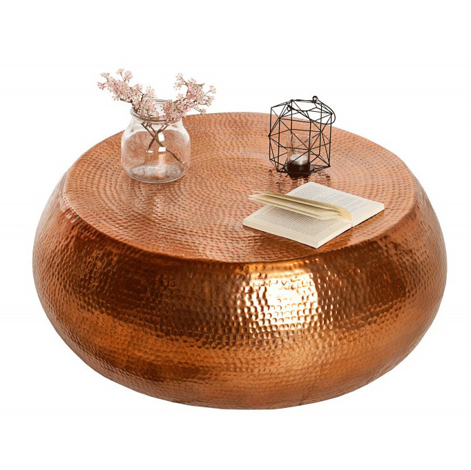 Masa de cafea aramie din metal 80 cm Orient The Home Collection