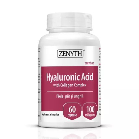 Acid hialulronic cu colagen complex, 60 capsule, zenyth