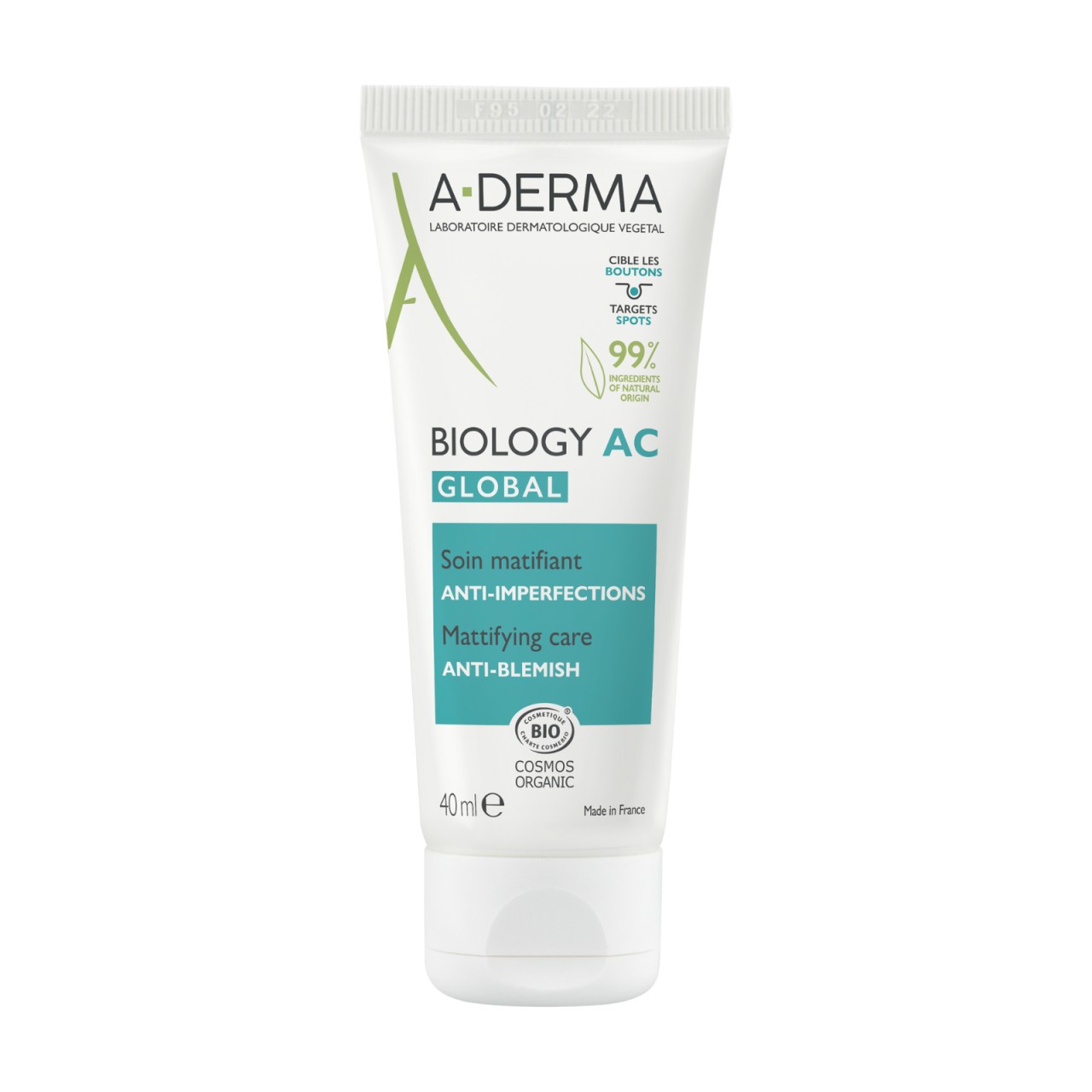 Aderma biology ac crema matifianta anti-imperfectiuni, 40 ml