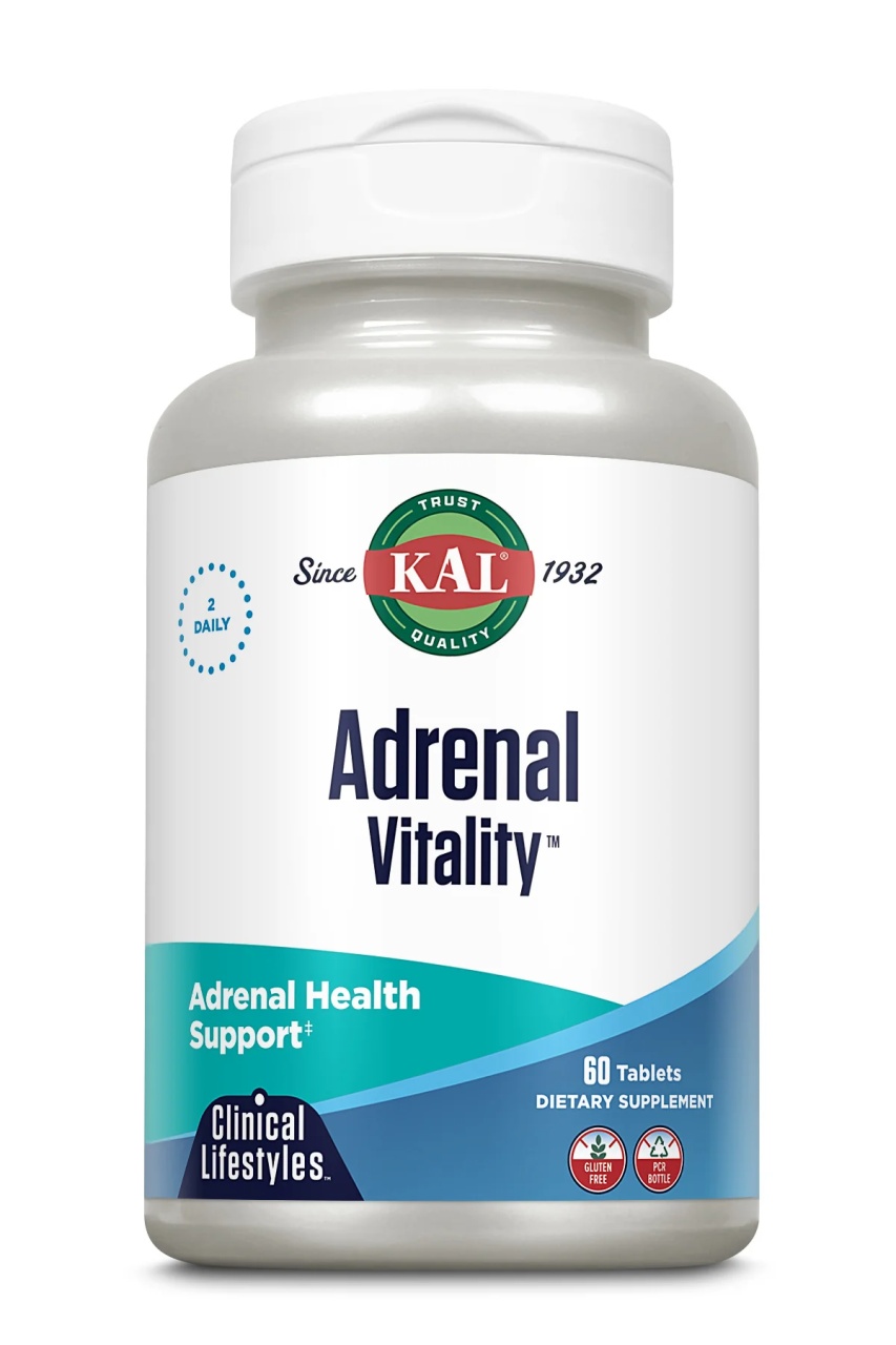 Adrenal Vitality Kal - 60 tablete | Sprijin pentru Suprarenale și Energie