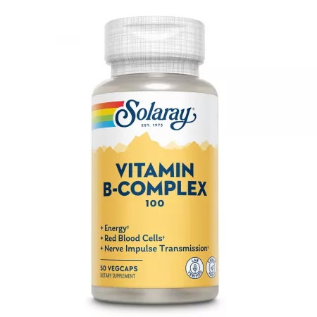 B-complex 100 solaray, 50 capsule, secom