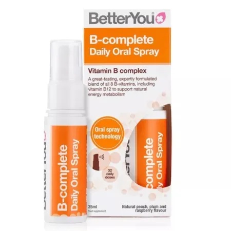 BetterYou B-Complete spray oral cu 8 vitamine B, 25 ml
