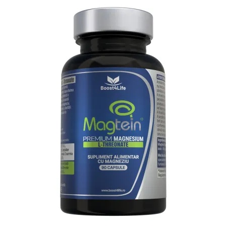 Boost4Life Magtein Magneziu L-Treonat Premium 670 mg, 90 capsule vegane