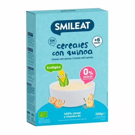 Cereale fara gluten Bio cu quinoa +6 luni, 200 g – Smileat