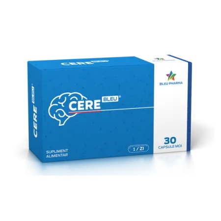 CereBleu - 30 capsule moi pentru suport neurocognitiv și performanță intelectuală