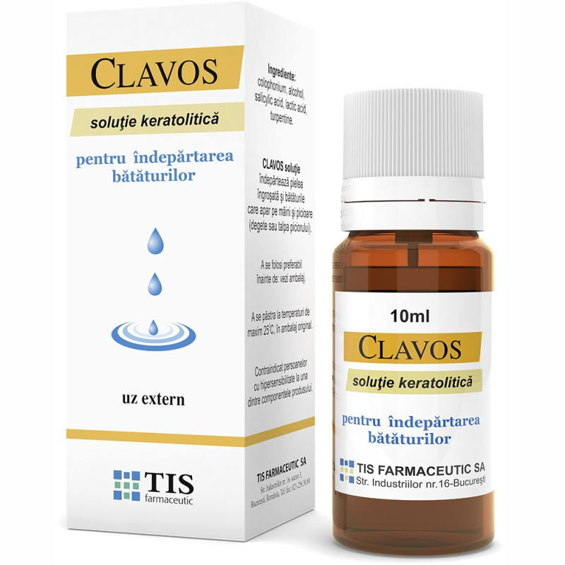 Clavos solutie keratolitica x10ml tis