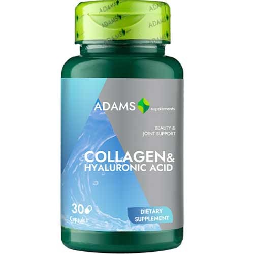 Colagen cu acid hialuronic, 30 capsule, adams